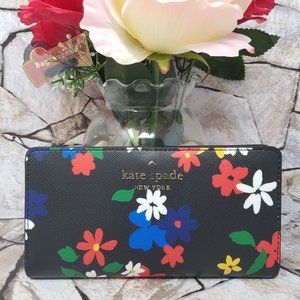 Sailing Large Bifold Wallet Floral Kate Spade